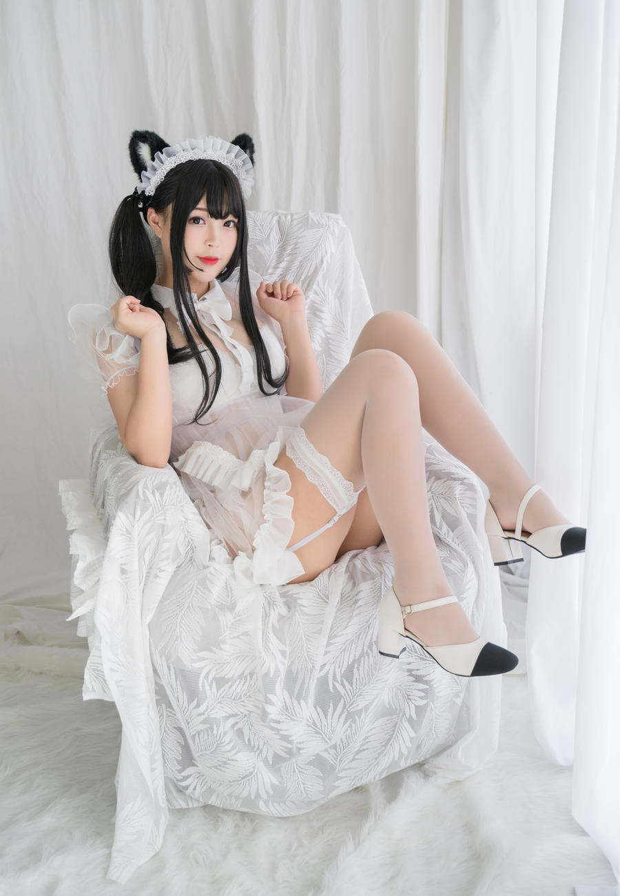 No.058 - 白猫透明女仆 [88P 8V]-COS基地