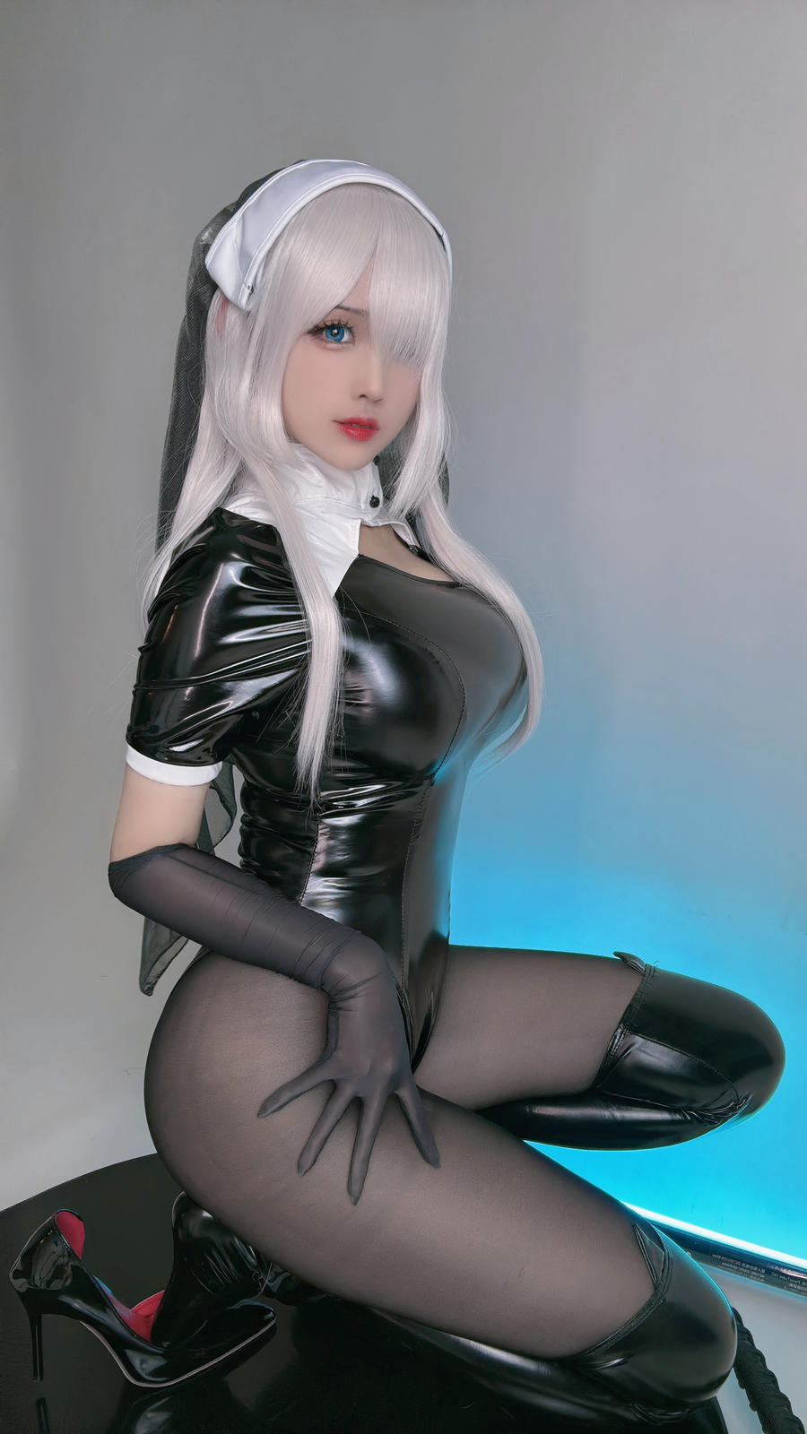 No.042 - 皮衣修女 [9P]-COS基地