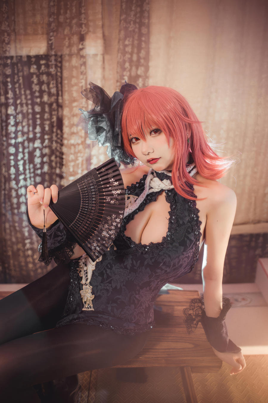 No.040 – 碧蓝航线 黑太子旗袍 [19P]-COS基地