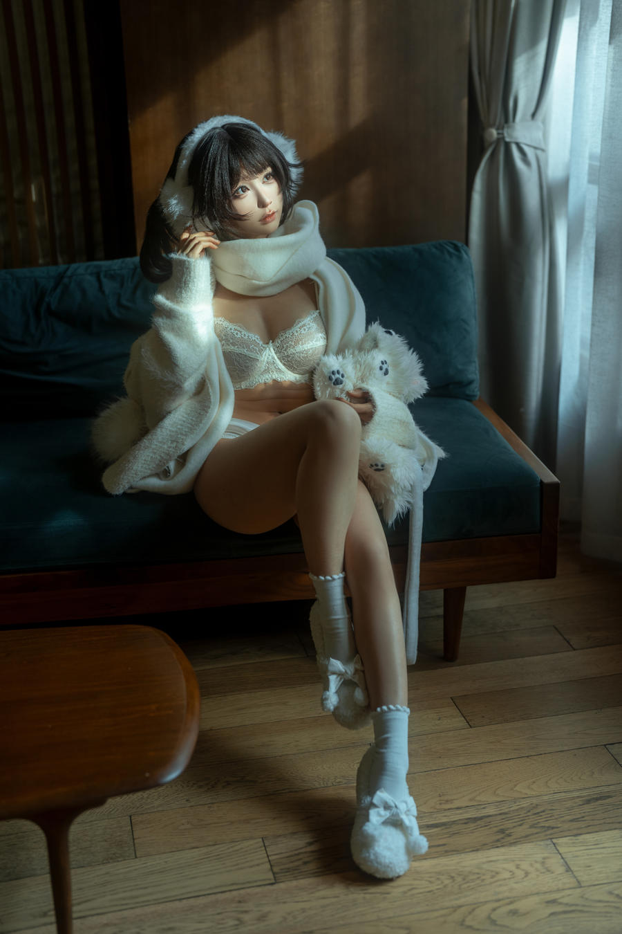 No.389 – 白毛衣 [18P 1V]-COS基地